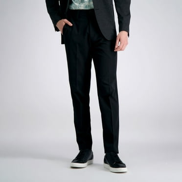Men's Haggar® Cool Right® Performance Flex Slim-Fit Flat-Front Pants Color: Black Size: 30X29