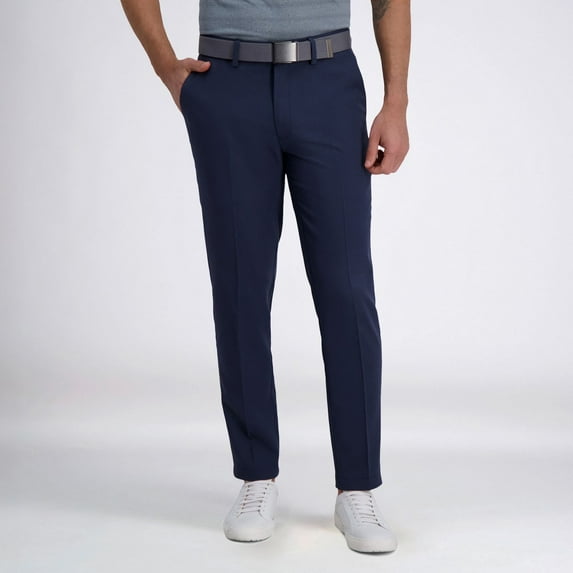 Men's Haggar® Cool Right® Performance Flex Slim-Fit Flat-Front Pants Color: Ink Size: 36X29