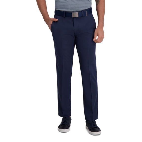 Men's Haggar® Cool Right® Performance Flex Straight-Fit Flat-Front Pants Color: Ink Size: 34X32