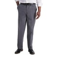 thumbnail image 1 of Men's Haggar Iron Free Premium Khaki Classic-Fit Flat Front Hidden Comfort Waistband Casual Pant Charcoal Heather, 1 of 6