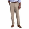 thumbnail image 1 of Haggar Mens Classic fit Chinos Pants 36 / 32 Beige Solid Stretch, 1 of 6