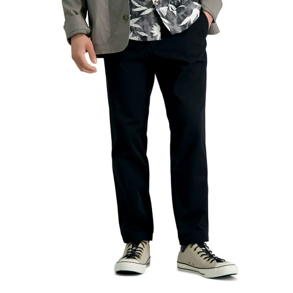 Men's Haggar® Life Khaki™ Slim-Fit Comfort Chino Pants Color: Black Size: 38X30