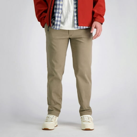 Men's Haggar® Life Khaki™ Slim-Fit Comfort Chino Pants Color: Medium Khaki Size: 32X32