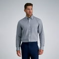 thumbnail image 1 of Men's Haggar® Premium Comfort Classic Fit Wrinkle Resistant Dress Shirt Color: Black Check Size: 16.5-32/33, 1 of 4