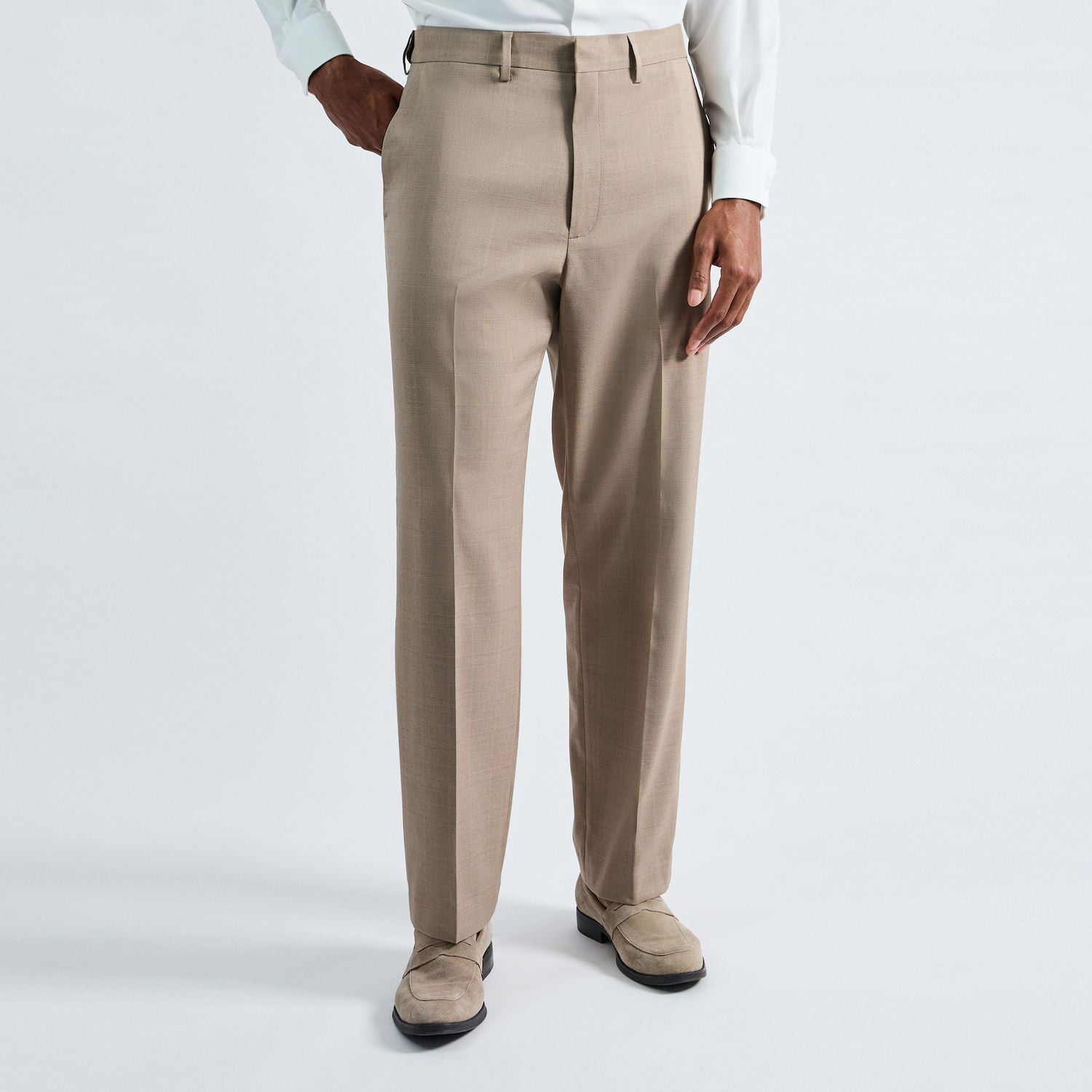 haggar mens premium comfort classic fit flat front dress pants Haggar Wrinkle Free Performance Khaki Pants, Flat Front in Black
