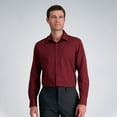 thumbnail image 1 of Men's Haggar® Smart Wash® Classic Fit Wrinkle Free Dress Shirt Color: Dewberry Solid Size: 15.5-32/33, 1 of 4