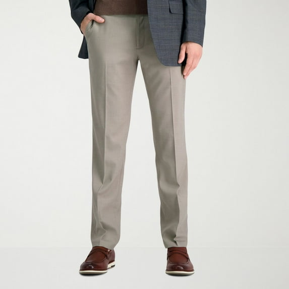 Men's Haggar® Straight-Fit Dress Pants Color: Oatmeal Size: 34X30