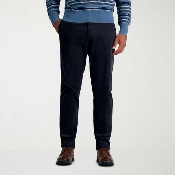 Men's Haggar® Straight Fit Stretch Corduroy Pants Color: Dusk Size: 42X30