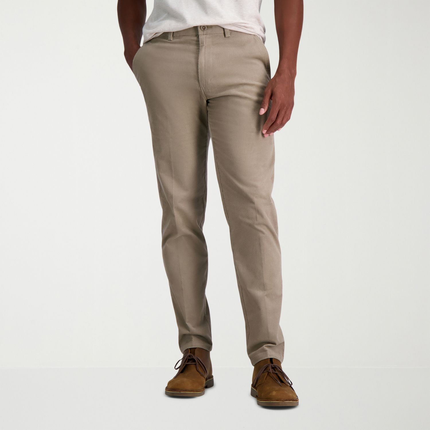 パンツ CLASSIC FIT TROUSERS GRAIGE Men's Haggar® Wrinkle Free Performance Khaki Classic Fit