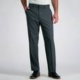 thumbnail image 1 of Men's Haggar® Travel Performance Tailored-Fit Stretch Flat-Front Suit Pants Color: Dark Gray Heather Size: 42X30, 1 of 4