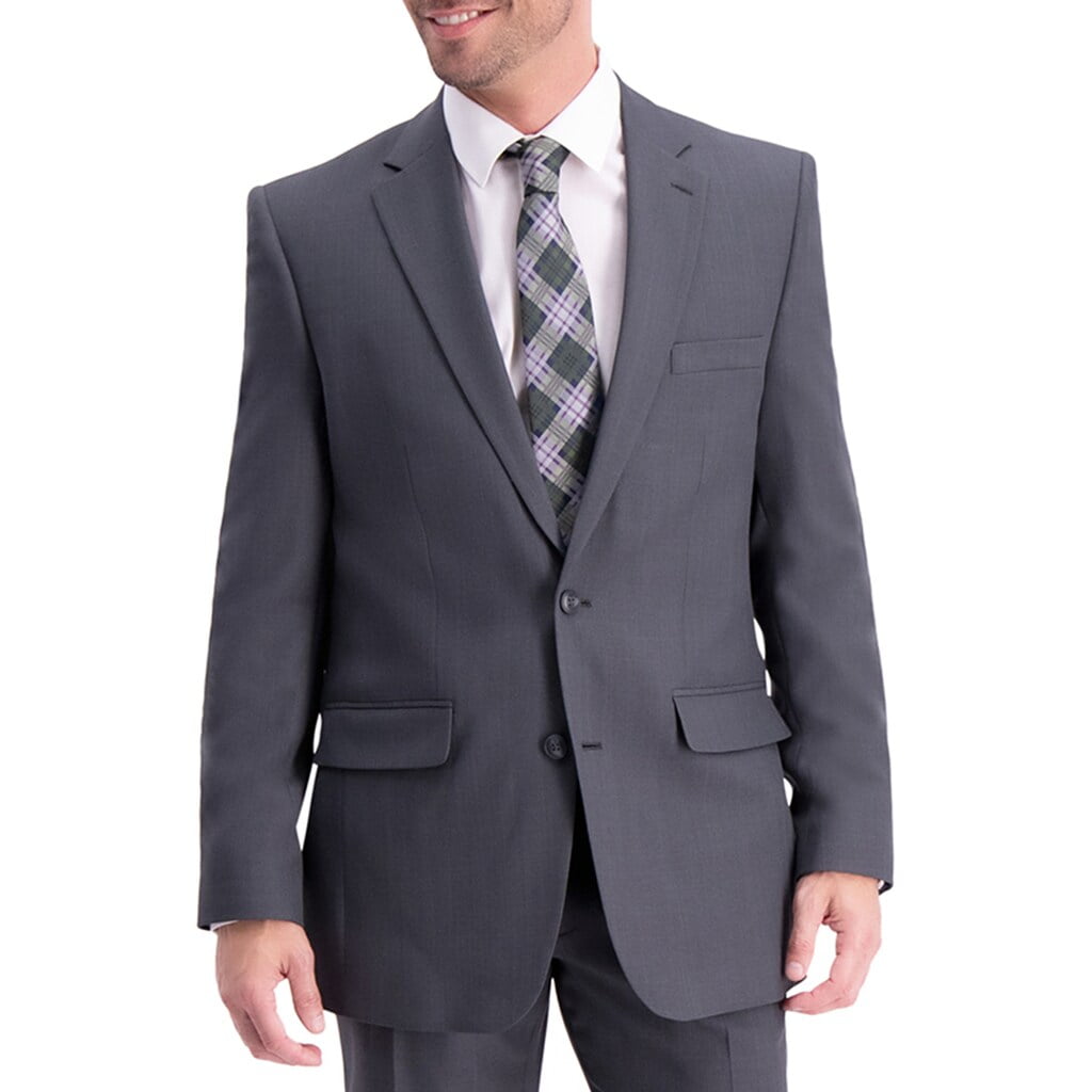 Men's haggar travel performance tailored fit stretch suit jacket hotsell