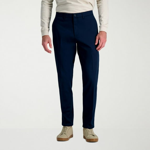 Men's Haggar® Wrinkle Free Performance Khaki Slim Fit Flat Front Pants Color: Dark Navy Size: 29X30