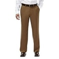 thumbnail image 1 of Men's Haggar® eCLo Stria Classic-Fit Flat-Front Dress Pants Color: Mocha Size: 38X29, 1 of 4