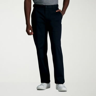 Men's Haggar® Wrinkle Free Performance Khaki Classic Fit Flat Front Pant