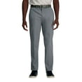 thumbnail image 1 of Men's Haggar®&nbsp;Wrinkle Free Performance Khaki Straight Fit Flat Front Pant Color: Heather Gray Size: 38X30, 1 of 4
