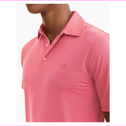 Mens Haig Point Stripe Performance Short Sleeve Polo BR Small