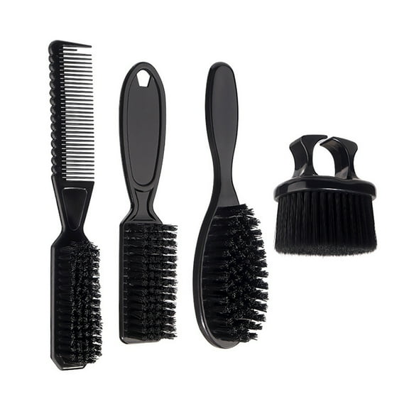 Men's Hair Brush 4 Pieces Comb Set Designed For Effortless Slicked Back Styles Suitable For Different Hair Types