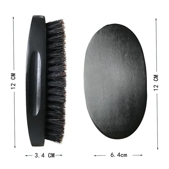 Men's Hair Brush Boar Bristle For Natural Beard Brush Facial Beard Shaving Comb Massage Hair Cleaning Brush Wave Comb Wholesale