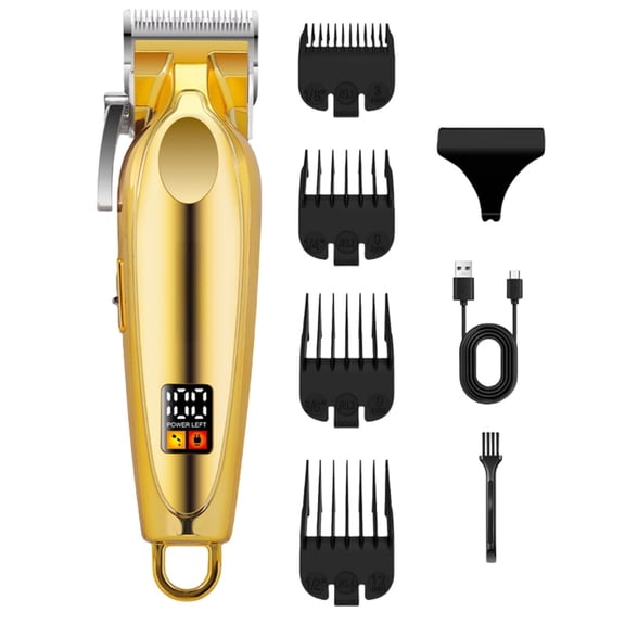 Men's Hair Clipper Set with Adjustable Combs for Precision Styling and Fading