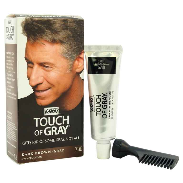 Just For Men, Men's Hair Color, Dark Brown, Salt & Pepper Gray