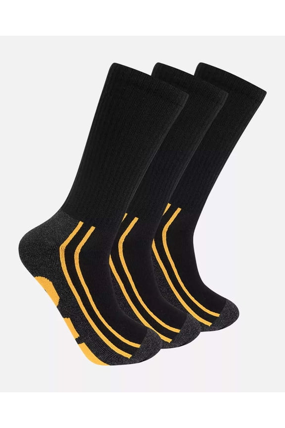 Men's Half Cushion Crew Socks (3 Pack) | CAT WORKWEAR