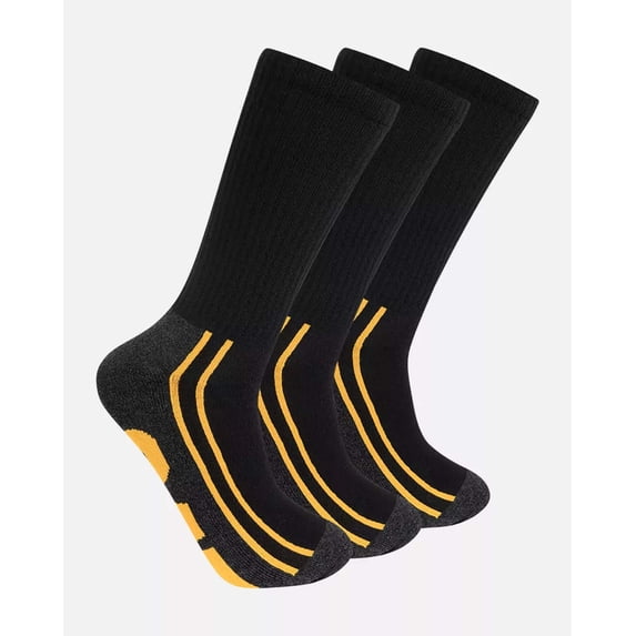 Men's Half Cushion Crew Socks (3 Pack) | CAT® WORKWEAR