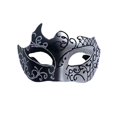 thumbnail image 1 of Men's Half - Face Masquerade Mask - Hand - Painted With Glitter, Perfect For Party, Bar, Carnival, Halloween, , Prom, Party, 1 of 5