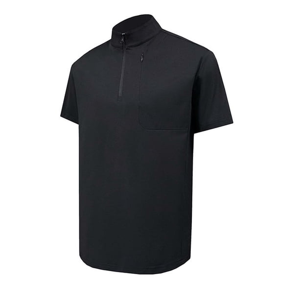 Men's Half Zip Short Sleeve Jacket Performance Pullover Tops Short Sleeve Summer Quarter Zip Golf Sports Tee Shirts