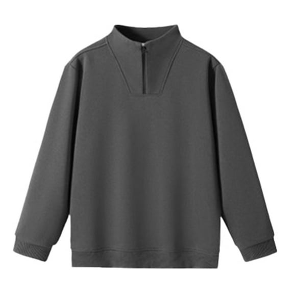 Men's Half Zip Stand Collar Pullover Sweatshirt Long Sleeve Casual Top For Daily Wear Outdoor Activities