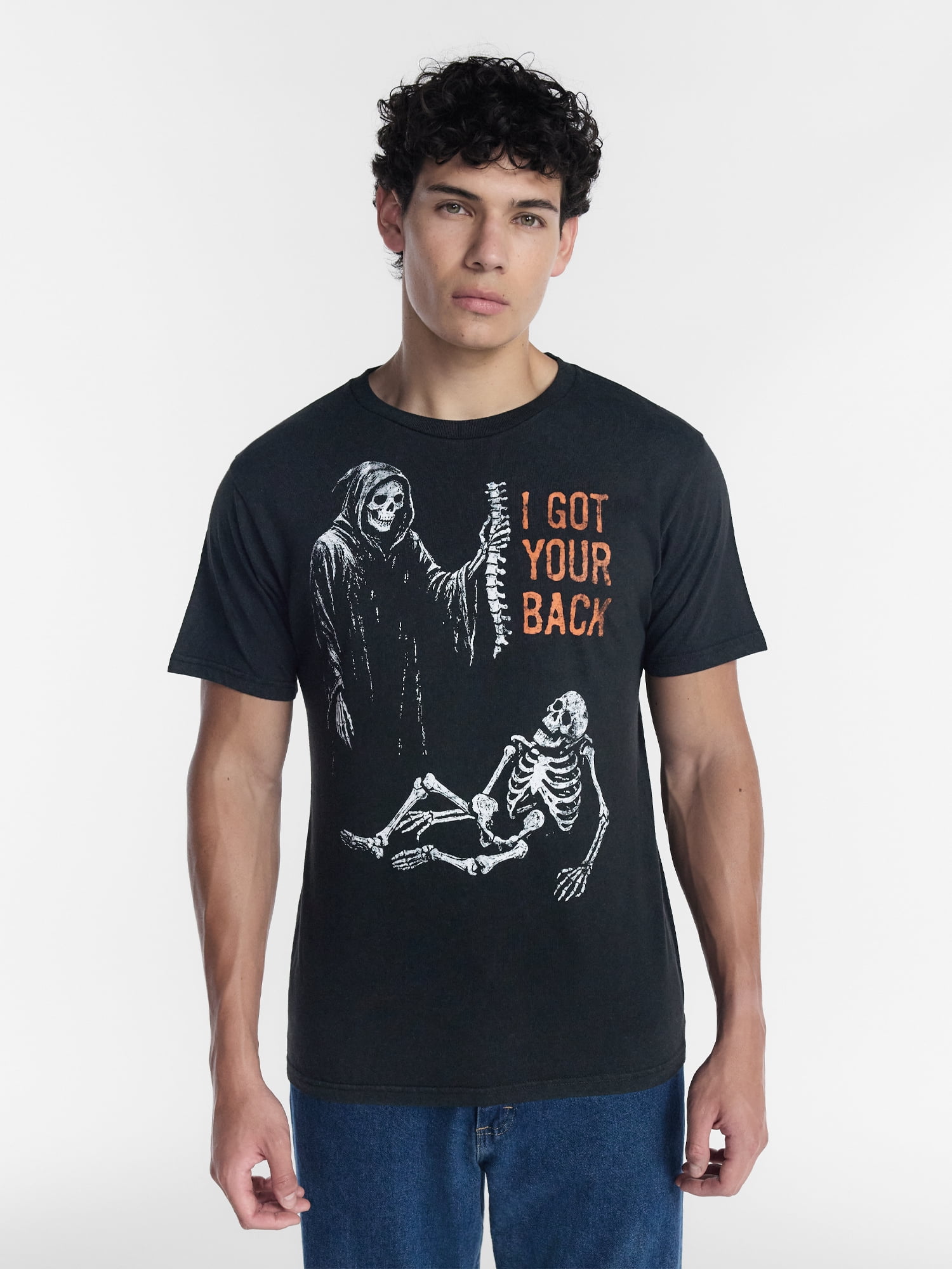 Halloween Men's Back Breaker Graphic Tee from Way to Celebrate, Sizes XS-4XLT