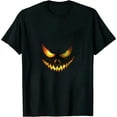 thumbnail image 1 of Men's Halloween Big and Tall T-shirt Pumpkin Face Tee Black, 1 of 3