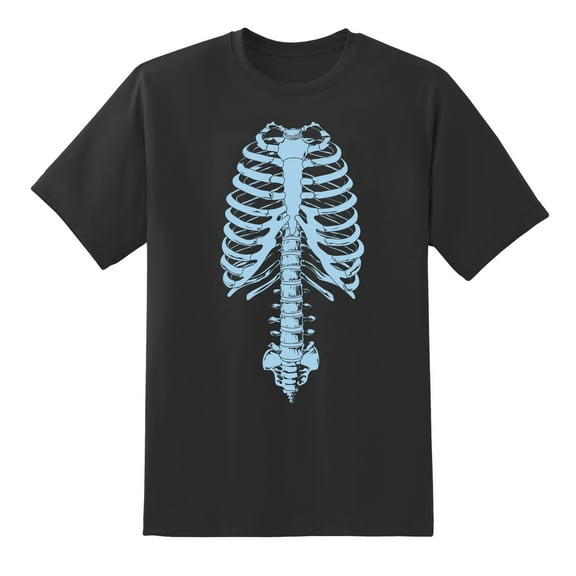 Men's Halloween Blue Skeleton Funny Mens Graphic T Shirts,XXL