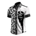 thumbnail image 1 of Men's Halloween Button Down Collared Short Sleeve Shirt, 1 of 3