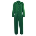 thumbnail image 1 of Men's Halloween Cosplay Flight Jump Suit Solid Color Long Sleeved Lapel Mechanics Workwear Jumpsuits Coverall, 1 of 2