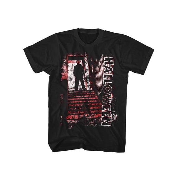 Men's Halloween "Doorway" Movie Tee Shirt - Black, 6XL