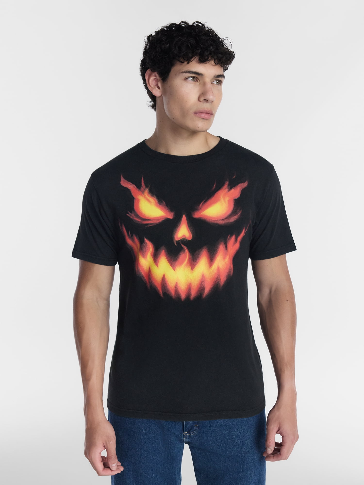 Halloween Men's Evil Jack Graphic Tee from Way to Celebrate, Sizes XS-4XLT