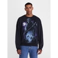 thumbnail image 1 of Men's Halloween Grim Reaper Graphic Long Sleeve Sweatshirt from Way to Celebrate, Sizes XS-5XB, 1 of 5