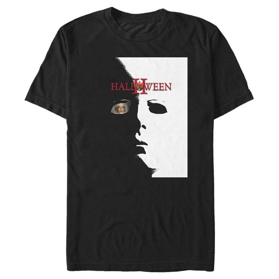 Men's Halloween II Michael Myers Mask  Graphic Tee Black 4X Large