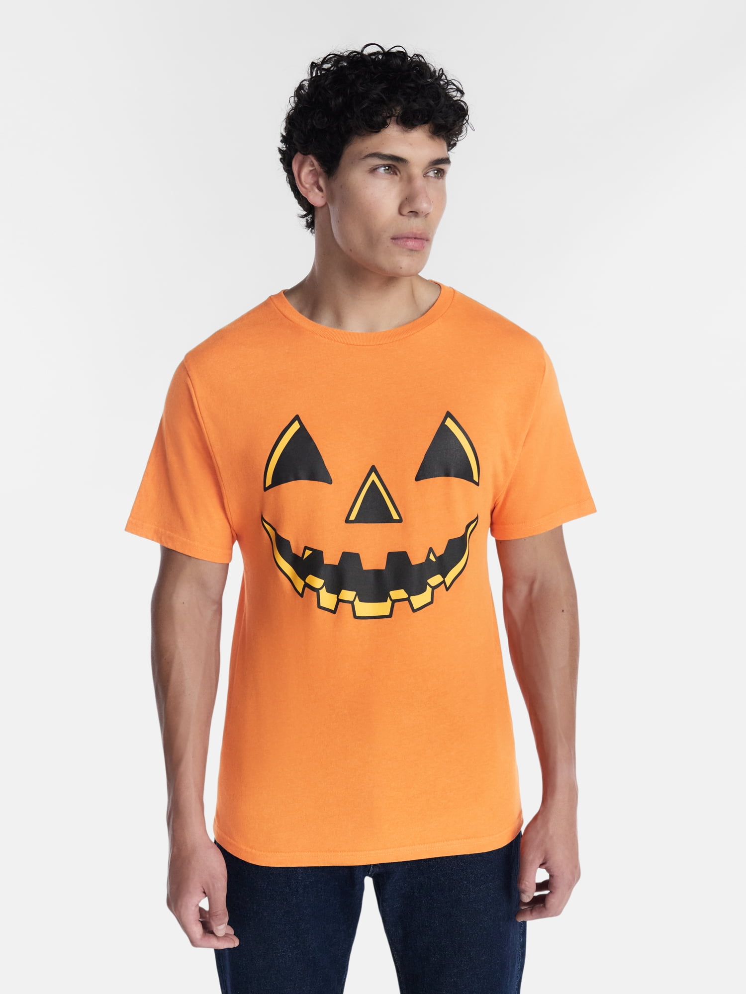 Halloween Men's Jacko Smile Graphic Tee from Way to Celebrate, Sizes XS-4XLT
