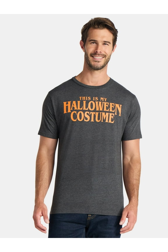 Halloween Men's This Is My Costume Graphic Tee from Way to Celebrate, Sizes XS-3XL