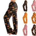 thumbnail image 1 of Men's Halloween Pajama Pants, Gradient Bat Print Drawstring Joggers with Pockets, Tapered Cuffed Soft Holiday Sleep Pants for Men Light Green B XL, 1 of 7
