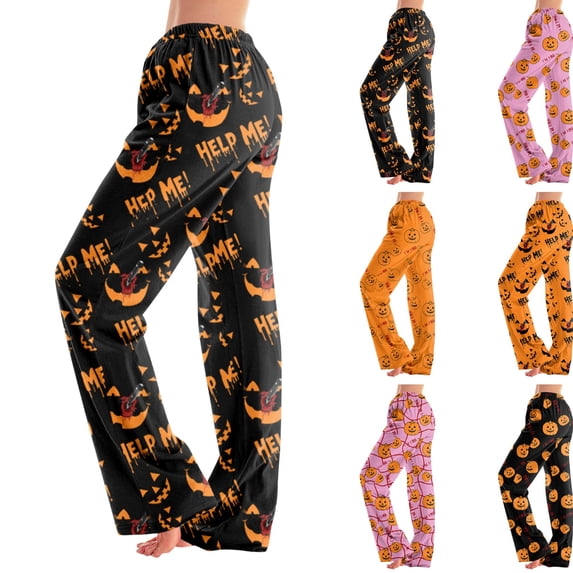 Men's Halloween Pajama Pants, Gradient Bat Print Drawstring Joggers with Pockets, Tapered Cuffed Soft Holiday Sleep Pants for Men Light Green B XL