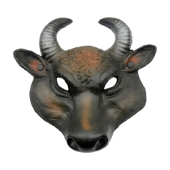 Men's Halloween Piece, Bull Head Mask, Masquerade Masks for Men, Horror Bull Mask, Adjustable Elastic Strap Mask That Secures Comfortably with No Slipping for Full Immersion at