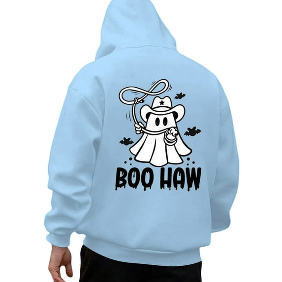 Men's Halloween Print Hoodie Casual Pullover Sweatshirt Warm Comfortable Streetwear Fashion Hooded Top for Fall Winter School Outfits for Teachers