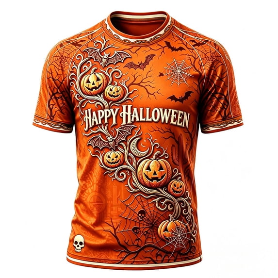 Men's Halloween Shirts Pumpkin Spooky Ghost Print Short Sleeve Tops Lightweight Crewneck Muscle T-Shirt Fall Halloween Costumes,Dark Gray,3XL