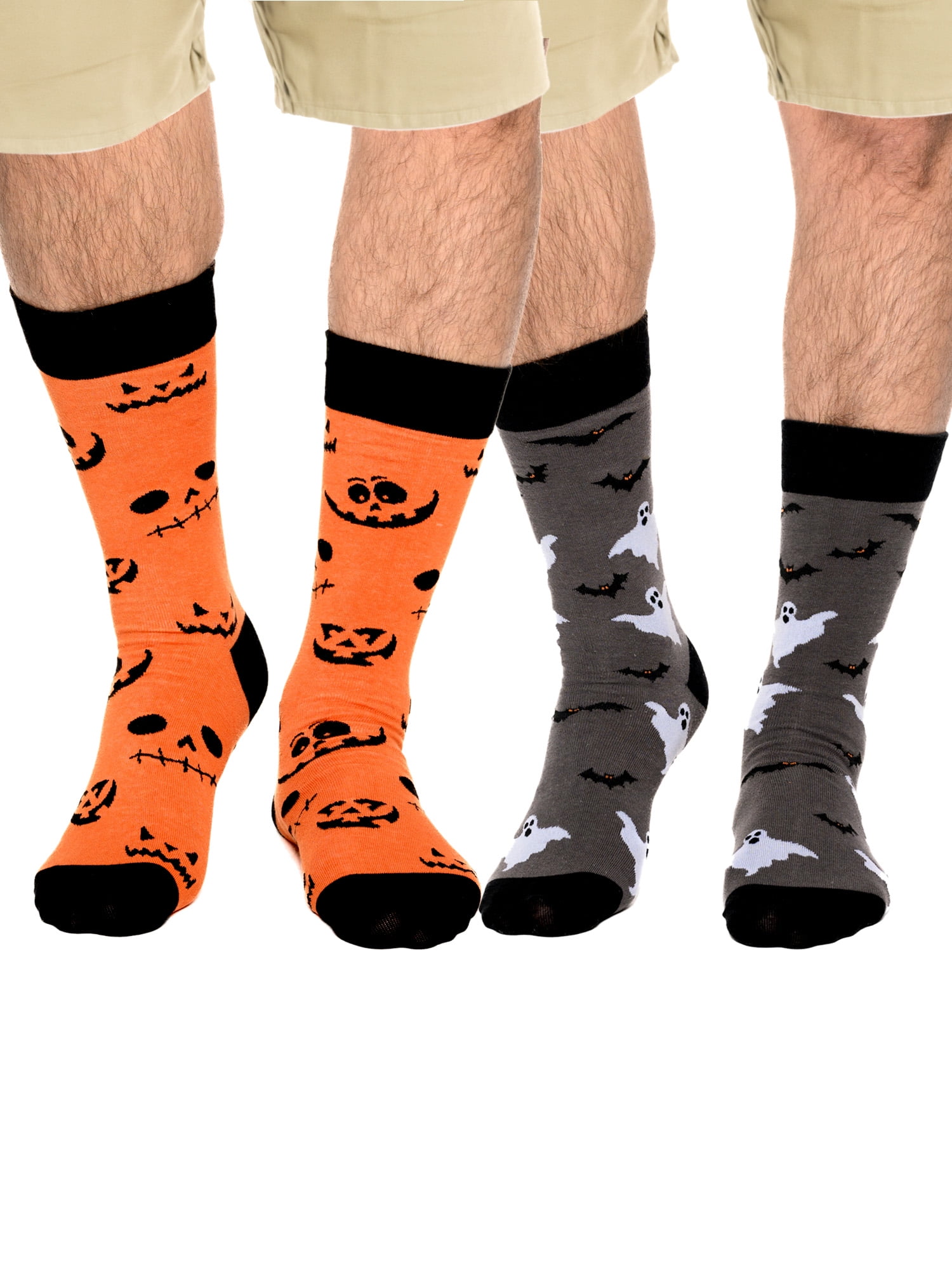 新着入荷の通販 Men's O'Lanterns Jack Socks, Halloween Pumpkin Face Scary 服&ファッション小物