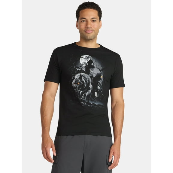 Halloween Men's Wolf Graphic Tee from Way to Celebrate, Sizes XS-3XL