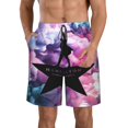 Men's Hamilton The Musical Board Shorts 3D Graphic Swim Trunks Cartoon