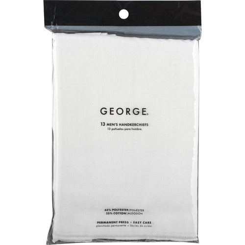 Men's Handkerchiefs, White, 13Pack