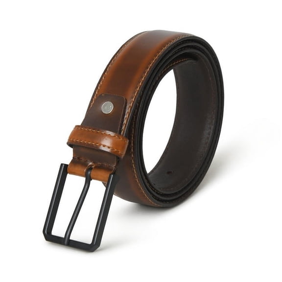 Men's Handmade Genuine Solid Buffalo Leather Belt Caramel Brown Colour, 34" To 40" Waist Adjustable